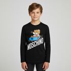 Black Teddy Bear Long Sleeve Top, 1, hi-res