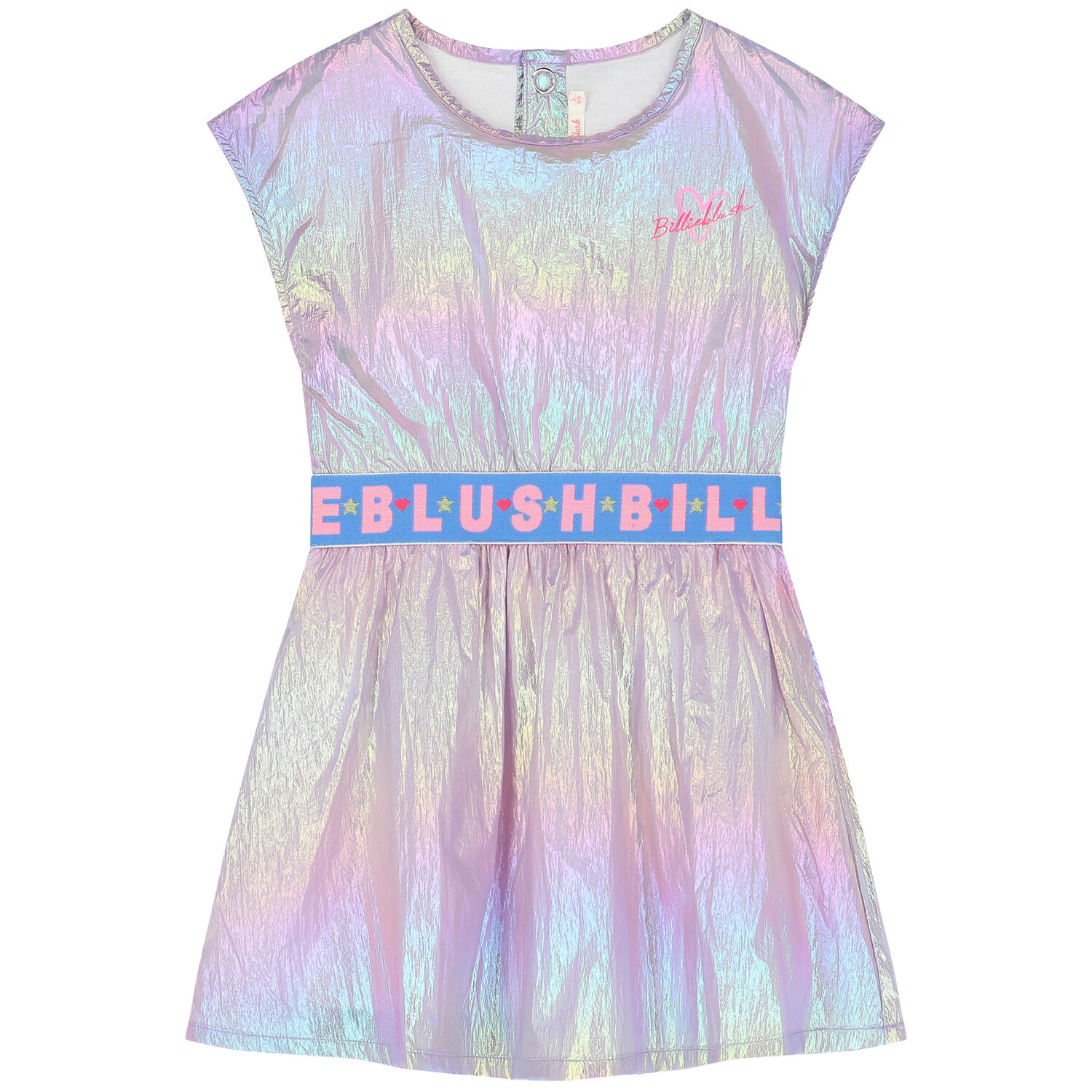 Girls Iridescent Logo Dress, 1, hi-res