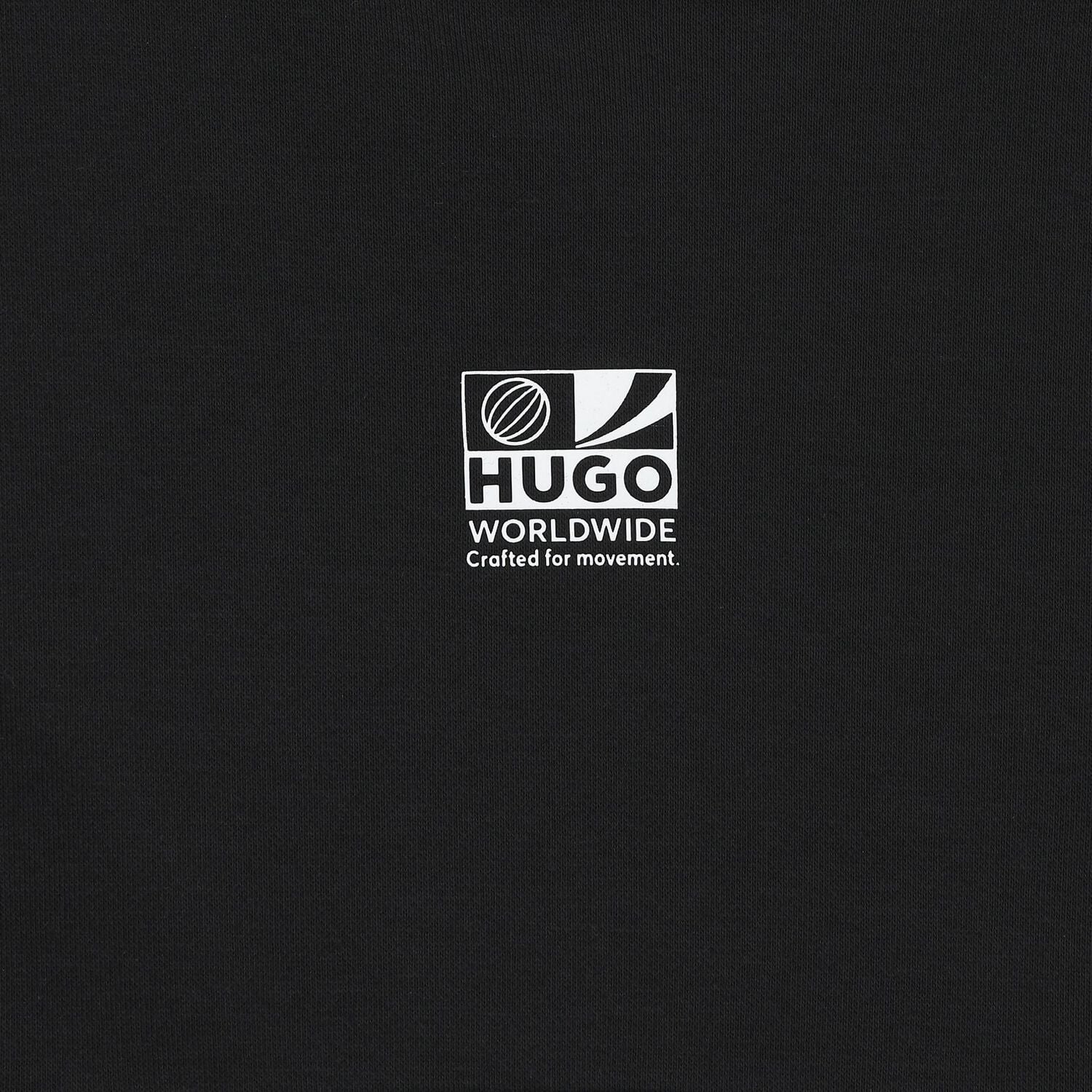 Boys Black Basketball Logo Hooded Top, 1, hi-res