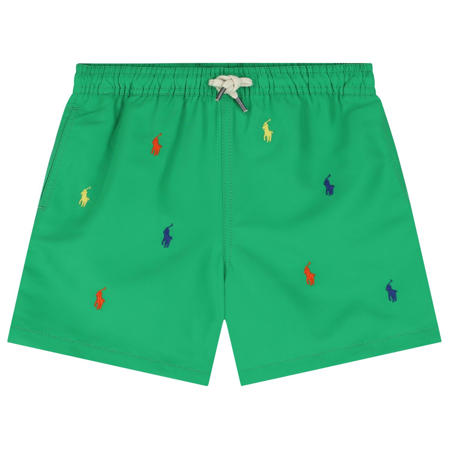 Boys Green Logo Swim Shorts, 1, hi-res image number null