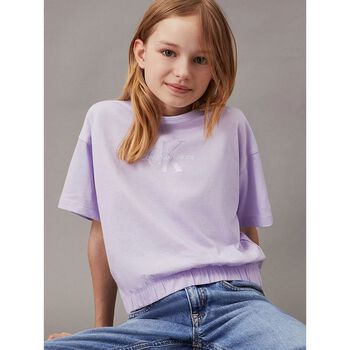 Girls Purple Logo T-Shirt