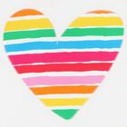 Girls White Heart T-Shirt, 1, hi-res