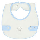 Baby Boys Blue & Ivory Bib ( 2-Pack ), 1, hi-res
