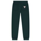 Boys White & Green Teddy Bear Logo Joggers Set, 3, hi-res