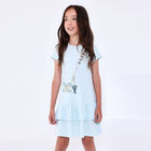 Girls Blue Logo Bag Dress, 2, hi-res