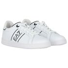 White Logo Trainers, 1, hi-res