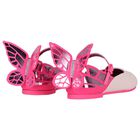 Girls Pink Butterfly Shoes, 1, hi-res