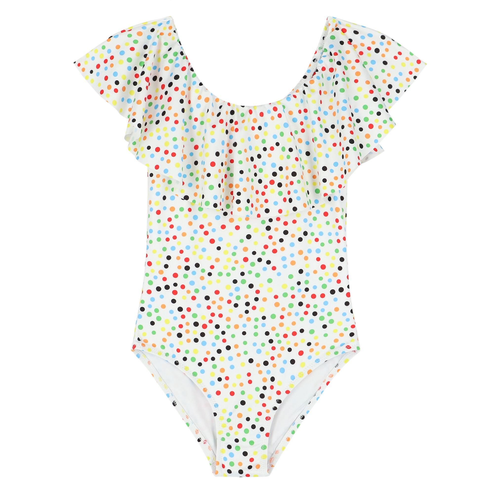 Stella Cove Girls Multi Colored Dot Swimsuit Junior Couture UK