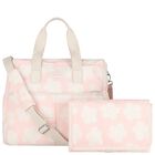 Baby Girls Pink & Ivory Flower Logo Changing Bag, 1, hi-res