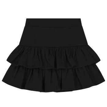 Girls Black Logo Skirt