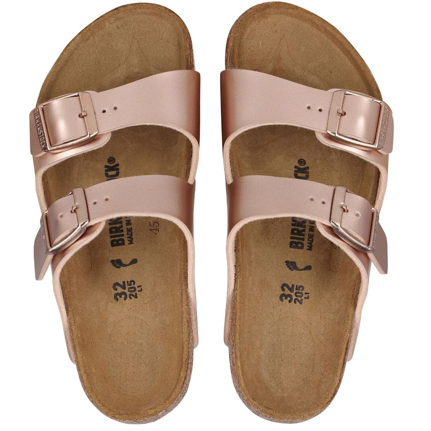 Girls Metallic Copper Sandals, 1, hi-res image number null