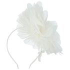 Girls White Headband, 1, hi-res