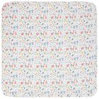 Baby Girls White Floral Blanket, 1, hi-res