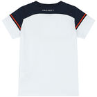 Boys White Logo T-Shirt, 1, hi-res