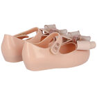 Younger Girls Pink Bow Jelly Shoes, 1, hi-res