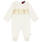 Ivory & Gold Logo Babygrow Gift Set, 1, hi-res