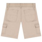 Boys Beige Logo Shorts, 2, hi-res