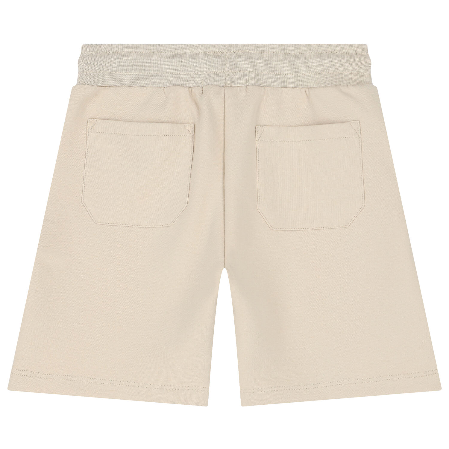 Boys Beige Logo Shorts, 2, hi-res