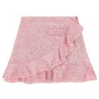 Girls Metallic Pink Sequin Skirt Set, 1, hi-res