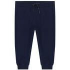 Younger Boys Navy & Red Logo Tracksuit, 1, hi-res