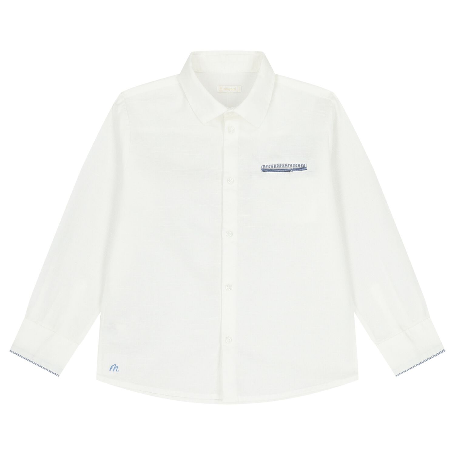 Boys White Shirt, 1, hi-res
