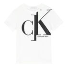 Boys White Logo T-Shirt, 2, hi-res
