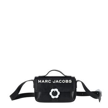 Girls Black Daisy Handbag