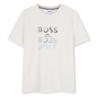 Boys Ivory Logo T-Shirt, 2, hi-res