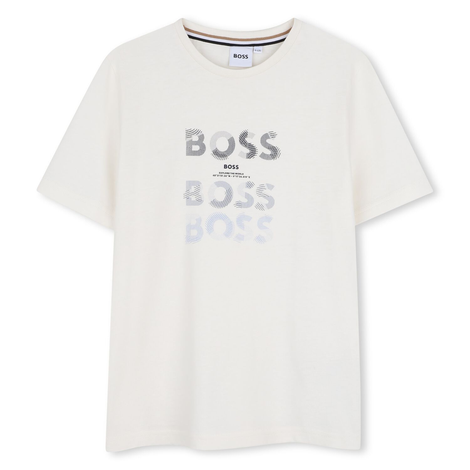 Boys Ivory Logo T-Shirt, 2, hi-res