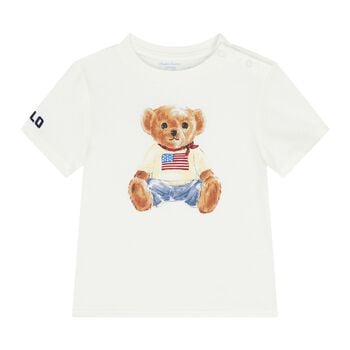 Baby Boys White Polo Bear T-Shirt