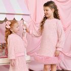 Girls Pink Bow Hairclip, 11, hi-res