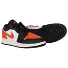 Black & Orange Air Jordan 1 Low Trainers, 6, hi-res