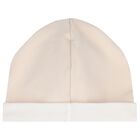 Beige & White Logo Babygrow Gift Set, 1, hi-res