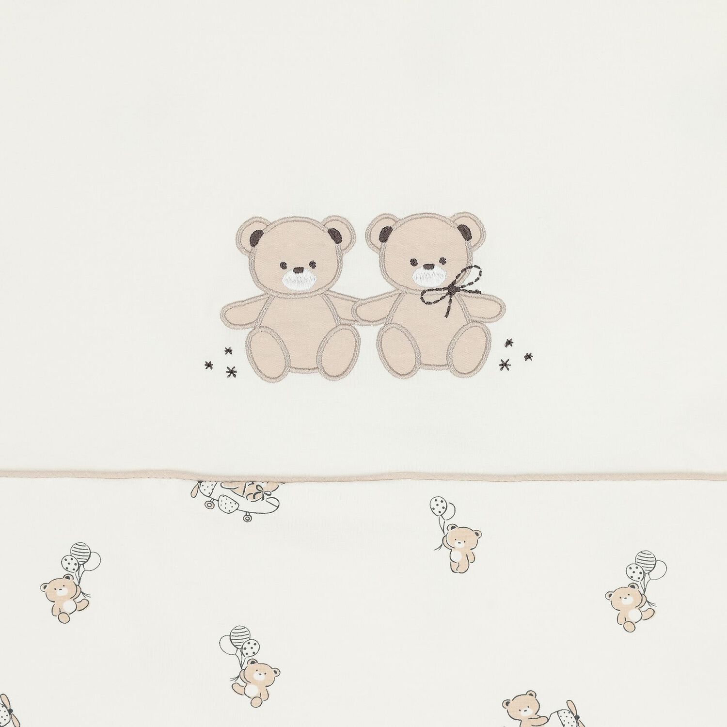 Ivory Teddy Bear Baby Blanket, 1, hi-res