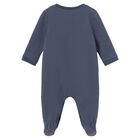 Baby Boys Navy Blue Dinosaur Babygrow, 2, hi-res