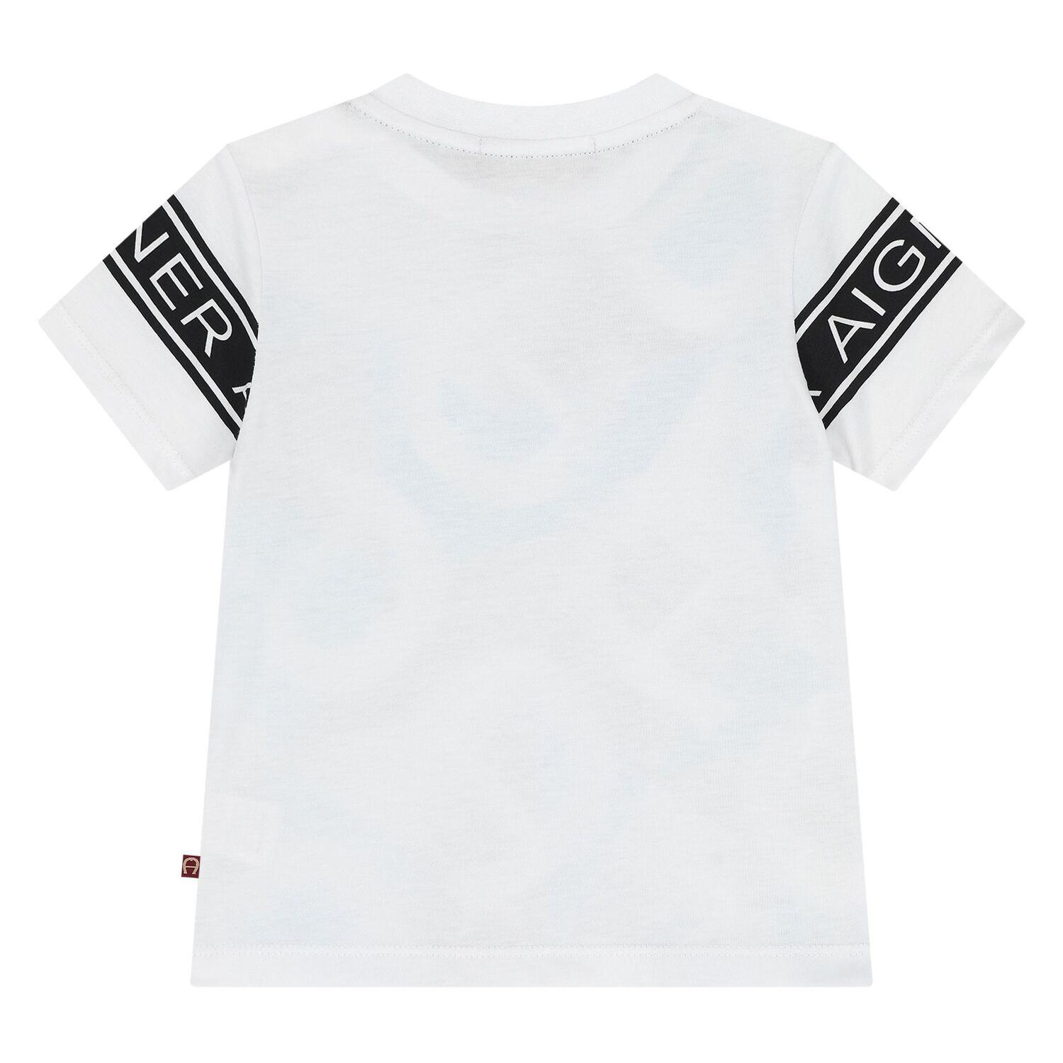 Younger Boys White & Blue Logo T-Shirt, 1, hi-res image number null