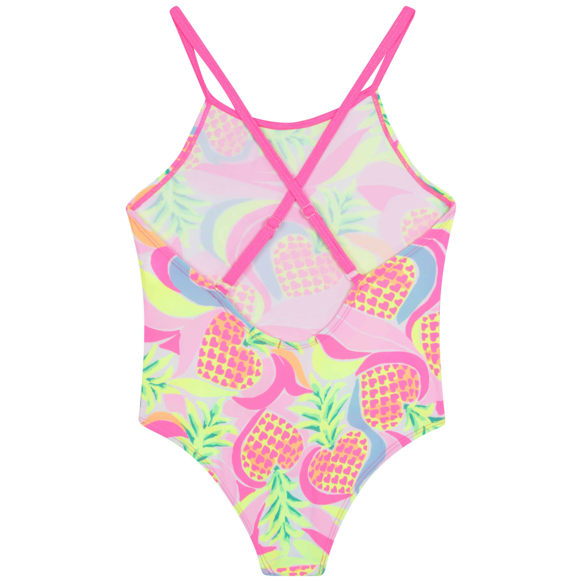BILLIEBLUSH Girls Pink Pineapple Swimsuit Junior Couture UK
