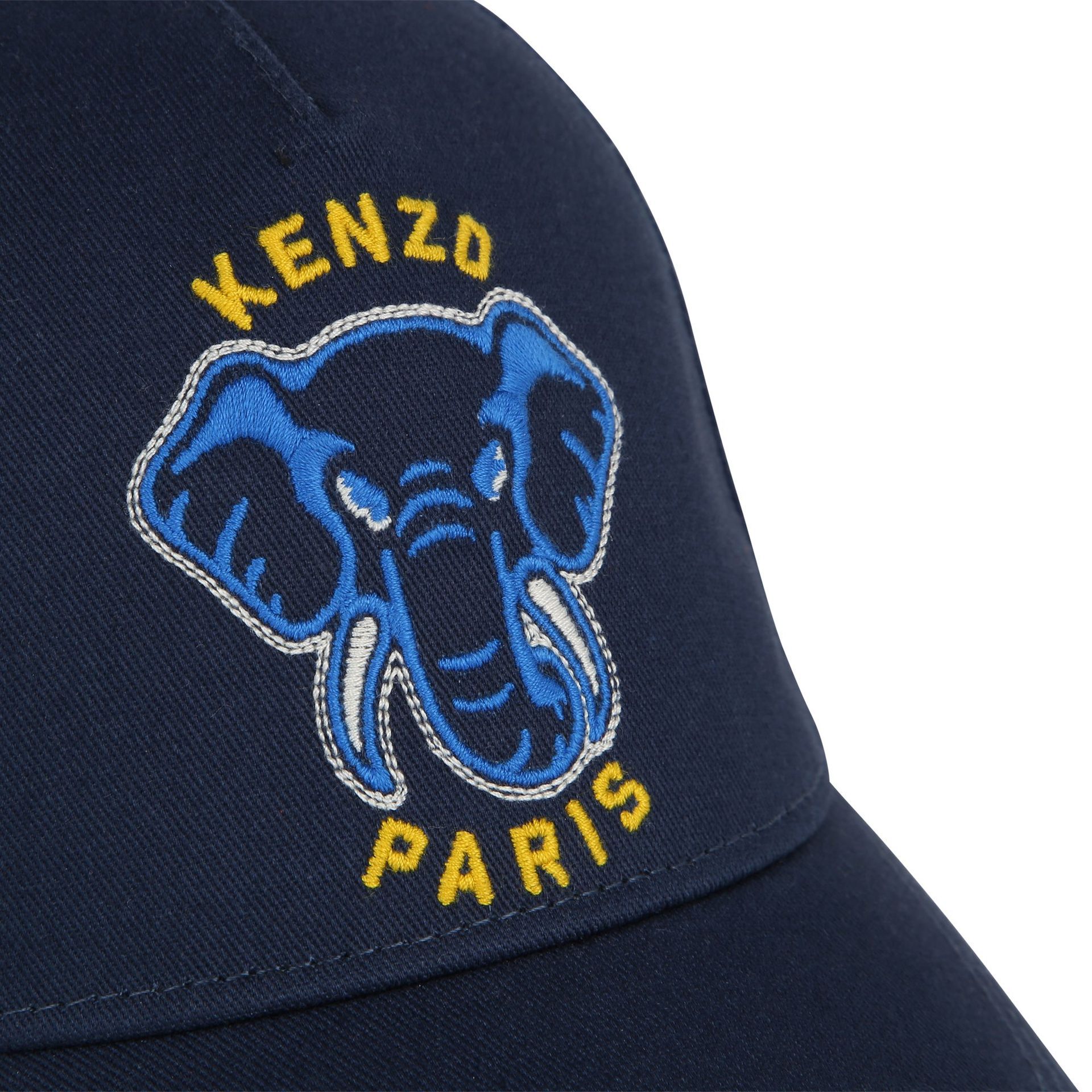 KENZO KIDS Navy Blue Elephant Logo Cap Junior Couture UK