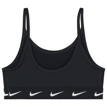 Girls Black Logo Bra Top