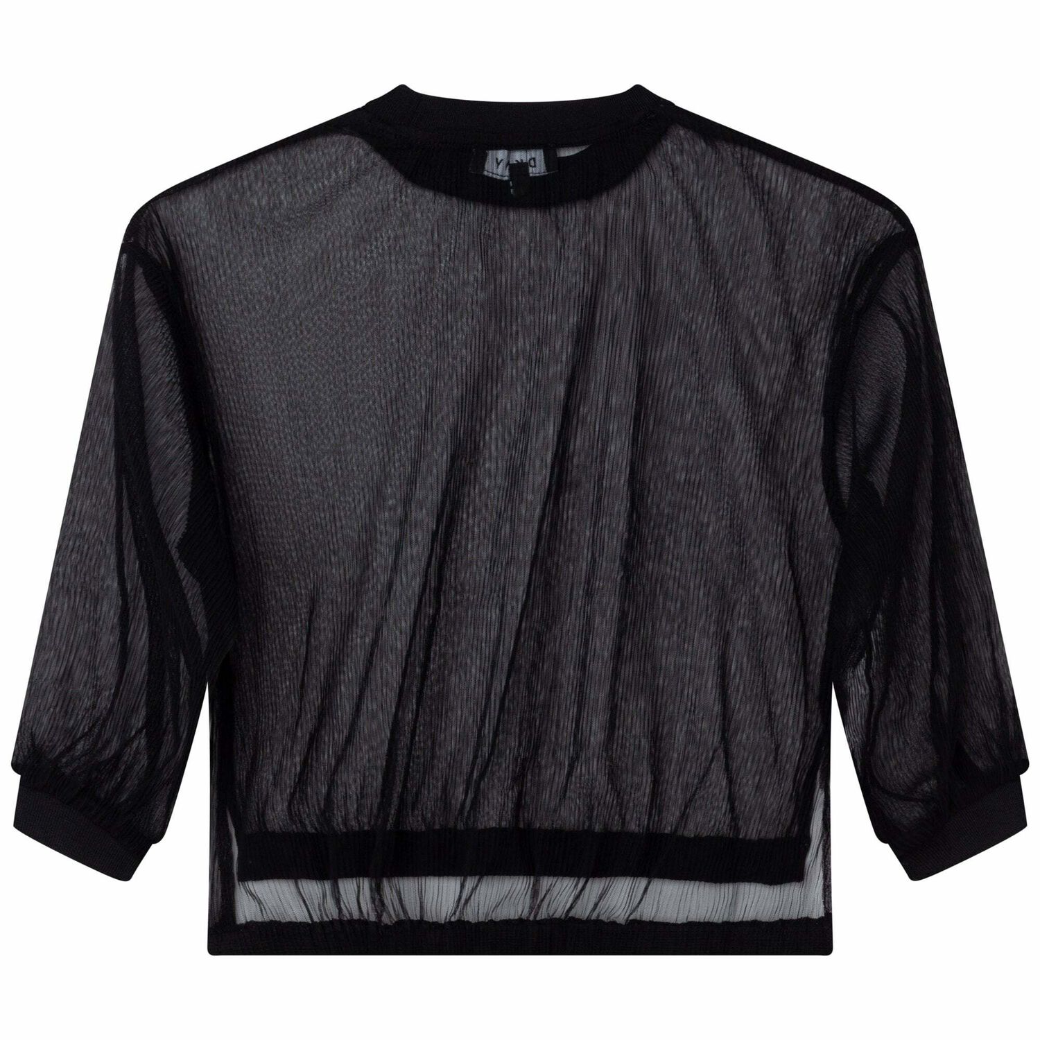 Girls Black & White Logo Top, 1, hi-res