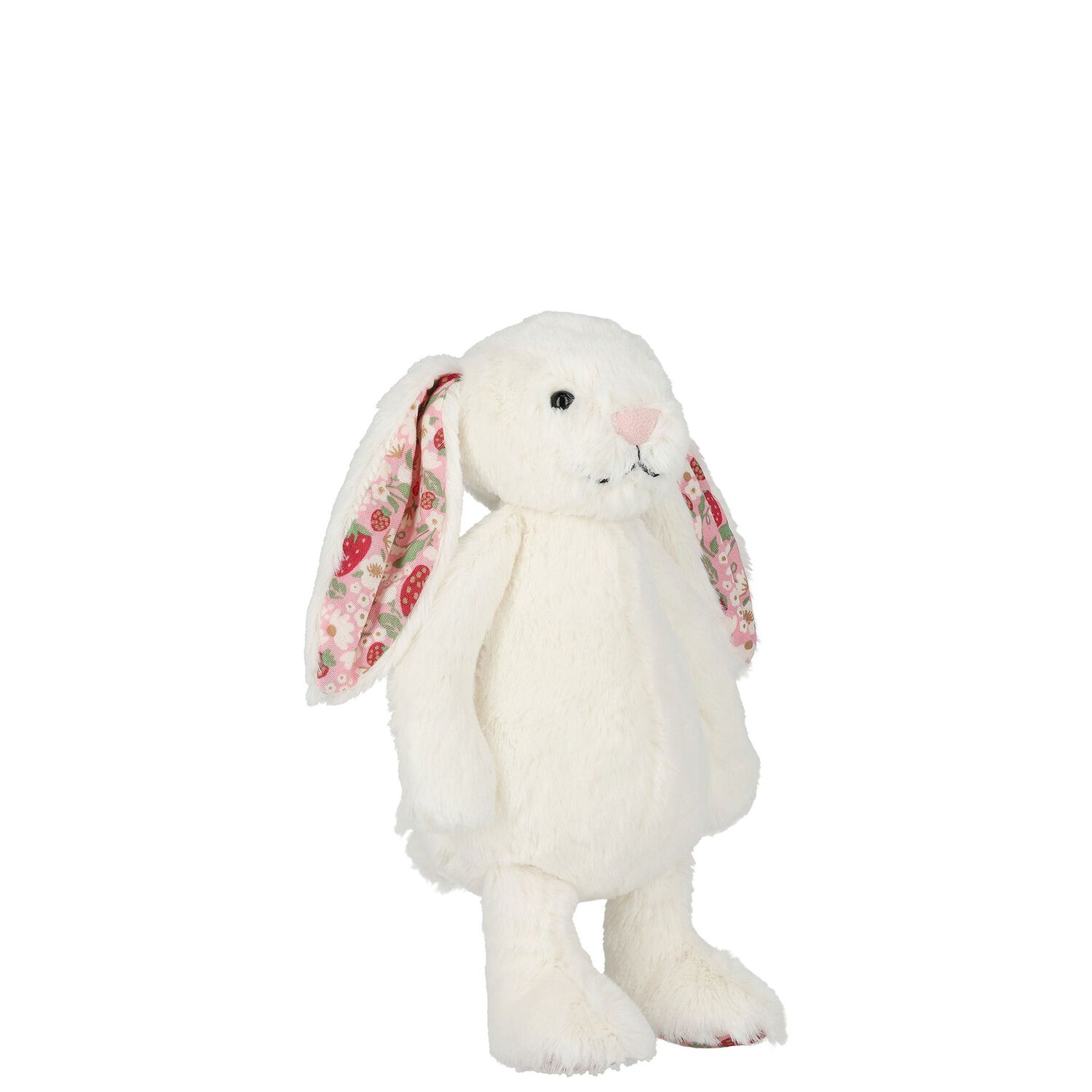 Ivory Bunny Strawberry Soft Toy ( 15CM ), 1, hi-res