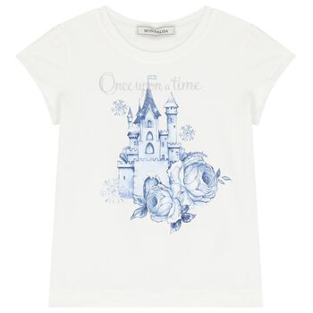 Girls Ivory Castle T-Shirt