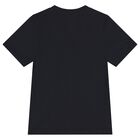 Boys Black Logo T-Shirt, 1, hi-res