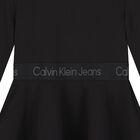 Girls Black Logo Dress, 1, hi-res