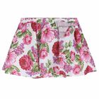 Girls Floral Print Skirt, 1, hi-res