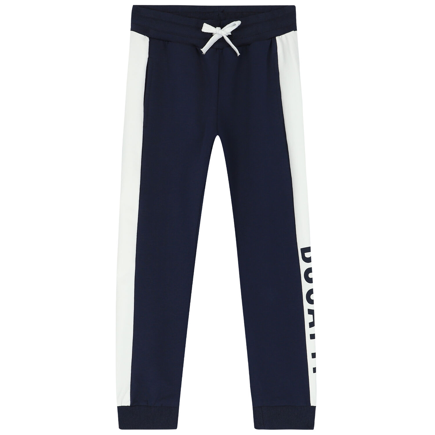 Boys Navy & White Logo Joggers, 1, hi-res