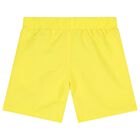 Boys Yellow Logo Shorts, 1, hi-res