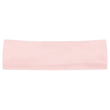 Baby Girls Pink & Ivory Logo Headband