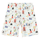 Boys White Graphic Pyjama, 1, hi-res