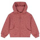 Girls White & Pink Printed Tracksuit ( 3 Piece ), 2, hi-res